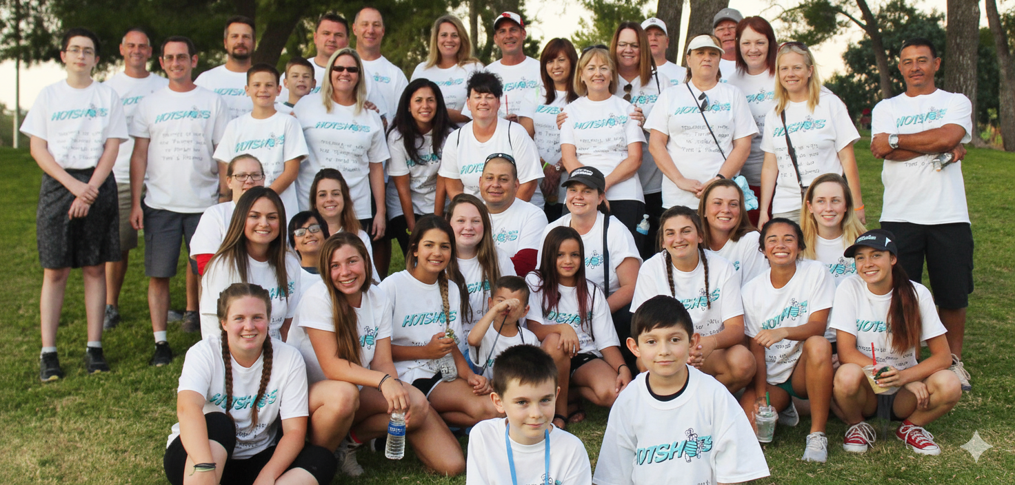 AZ Hotshots Georges 18u Gold team photo at T1D walk in Tucson 2017
